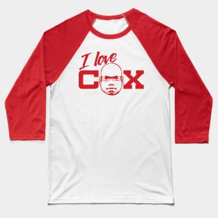 OH YES! OH YES! - Carl Cox Red Print Baseball T-Shirt